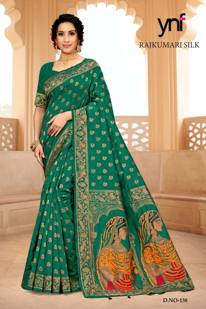 Ynf Rajkumari Silk Designer Banarasi Saree Collection
